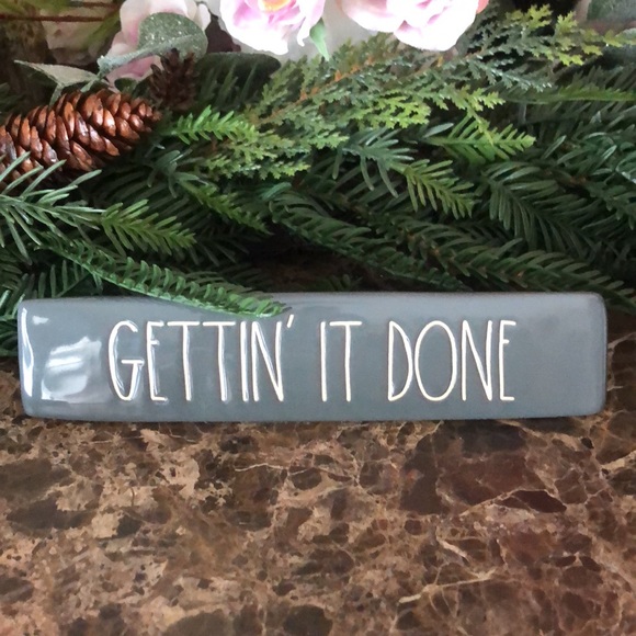 RAE DUNN DESK SET ( SET OF 3 PEN AND DESK SIGN) - Picture 3 of 5